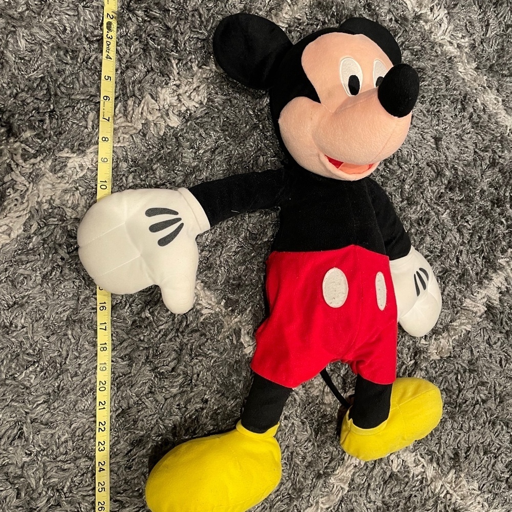 Disney 27” Mickey Mouse and 22” Minnie Mouse Plush Stuffed Animal Set - Picture 11 of 11